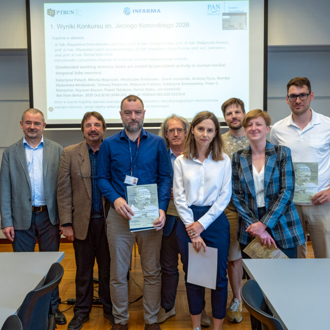 Wykład Laureatów Konkursu im. Jerzego Konorskiego